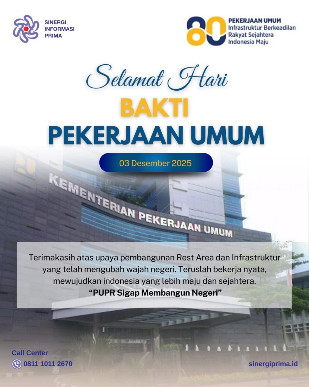 Instagram post from sinergiinformasiprimaa. This post is in position 1.